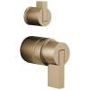 Pressure Balance Valve Trim Lever Handle Kit in Luxe Gold