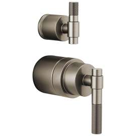 Pressure Balance Valve Trim T-Lever Handle Kit in Luxe Nickel