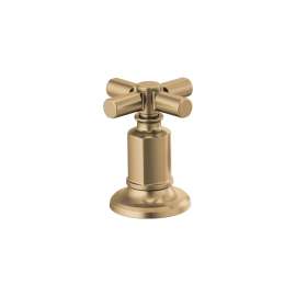Invari HX5376-GL Widespread Cross Handle Kit in Luxe Gold