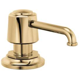 Rook RP100487PG Soap and Lotion Dispenser in Polished Gold