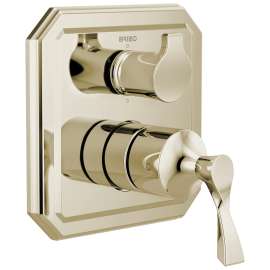 Pressure Balance Valve with Integrated 6-Function Diverter Trim in Polished Nickel