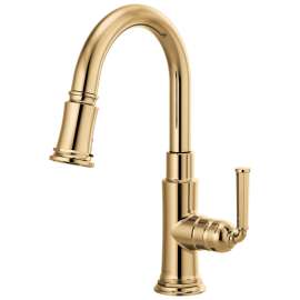1.8 GPM Pull-Down Prep Faucet in Polished Gold Finish