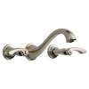 65885LF Bathroom Faucet Double Handle Wall Mount with Blade Handles in Polished Nickel
