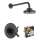 Odin KS60275-R-BL Shower Trim Kit in Matte Black