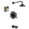 Odin KTS60475-R-BL Tub/Shower Trim Kit in Matte Black