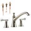 Roman Tub Trim Kit With Lever Handles in Polished Nickel