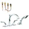 Roman Tub Trim Kit With Hand Shower in Polished Chrome