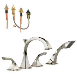 Roman Tub Trim Kit With Hand Shower in Polished Nickel