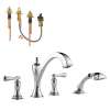 Roman Tub Trim Kit With Handles and Hand Shower in Polished Chrome