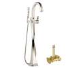 Single Handle Freestanding Tub Filler Trim Kit in Polished Nickel