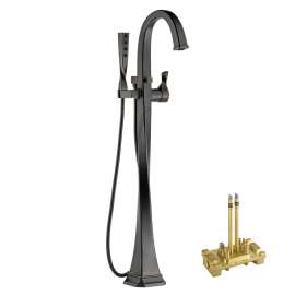 Single Handle Freestanding Tub Filler Trim Kit in Venetian Bronze