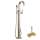 Single Handle Freestanding Tub Filler Trim Kit in Brushed Nickel