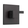 T60P080-BL Siderna Pressure Balance Valve Trim in Matte Black