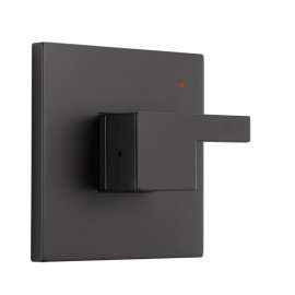 T60P080-BL Siderna Pressure Balance Valve Trim in Matte Black