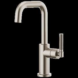 Brizo Litze(R): Bar Faucet with Square Spout and Knurled Handle Kit, 61053LF-SS