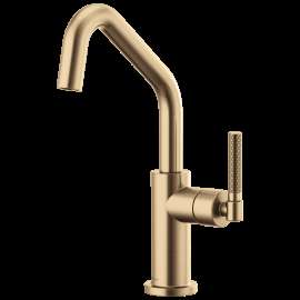 Brizo Litze(R): Bar Faucet with Angled Spout and Knurled Handle Kit, 61063LF-GL