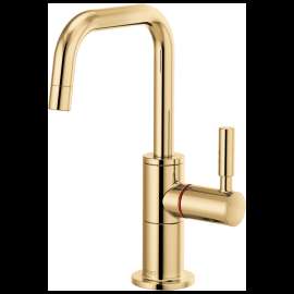 Brizo Odin(R): Instant Hot Faucet with Square Spout, 61365LF-H-PG
