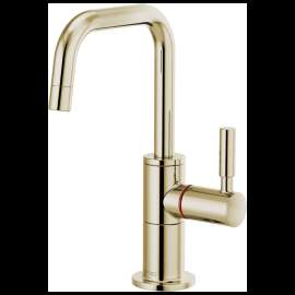Brizo Odin(R): Instant Hot Faucet with Square Spout, 61365LF-H-PN