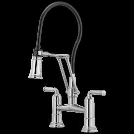 Brizo Rook(R): Articulating Bridge Faucet, 62274LF-PC