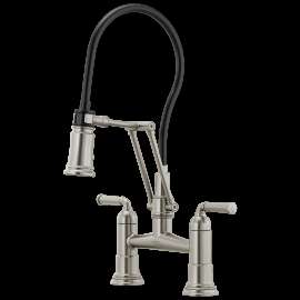 Brizo Rook(R): Articulating Bridge Faucet, 62274LF-SS