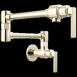 Brizo Kintsu(R): Wall Mount Pot Filler with Lever Handle, 62806LF-PN-L