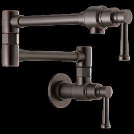 Brizo Artesso(R): Wall Mount Pot Filler, 62825LF-RB