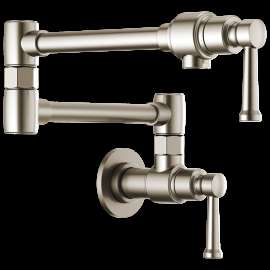 Brizo Artesso(R): Wall Mount Pot Filler, 62825LF-SS