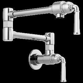 Brizo Rook(R): Wall Mount Pot Filler, 62874LF-PC