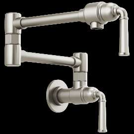 Brizo Rook(R): Wall Mount Pot Filler, 62874LF-SS