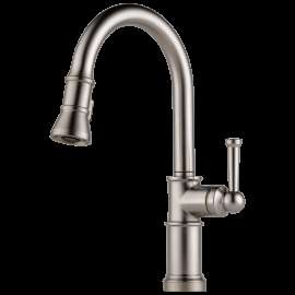 Brizo Artesso(R): Single Handle Pull-Down Kitchen Faucet, 63025LF-SS