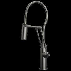 Brizo Odin(R): Articulating Kitchen Faucet with Finished Hose - Less Handle, 63121LF-SLLHP