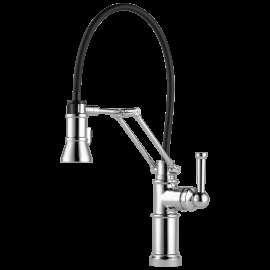 Brizo Artesso(R): Single Handle Articulating Kitchen Faucet, 63225LF-PC