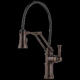 Brizo Artesso(R): Single Handle Articulating Kitchen Faucet, 63225LF-RB