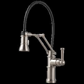 Brizo Artesso(R): Single Handle Articulating Kitchen Faucet, 63225LF-SS