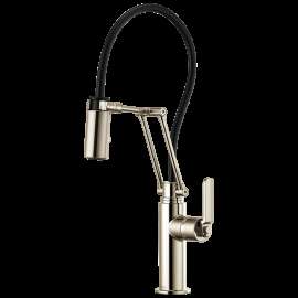 Brizo Litze(R): Articulating Faucet with Industrial Handle, 63244LF-PN