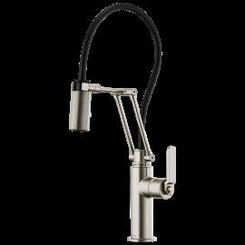 Brizo Litze(R): Articulating Faucet with Industrial Handle, 63244LF-SS