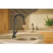 Brizo Frank Lloyd Wright(R): Pull-Down Prep Faucet with Arc Spout and Wood Wand - Less Handle, 63922LF-BNXWDLHP