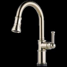 Brizo Artesso(R): SmartTouch(R) Pull-Down Kitchen Faucet, 64025LF-PN