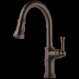 Brizo Artesso(R): SmartTouch(R) Pull-Down Kitchen Faucet, 64025LF-RB