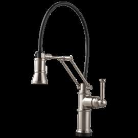Brizo Artesso(R): Single Handle Articulating Kitchen Kitchen Faucet with SmartTouch(R) Technology, 64225LF-SS