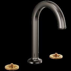 Brizo Kintsu(R): Widespread Lavatory Faucet with Arc Spout - Less Handles 1.5 GPM, 65306LF-BNXLHP