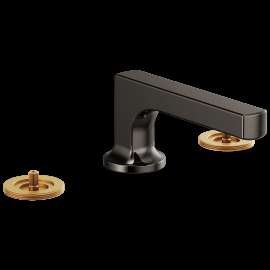 Brizo Kintsu(R): Widespread Lavatory Faucet with Low Spout - Less Handles 1.5 GPM, 65308LF-BNXLHP