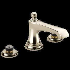 Brizo Rook(R): Widespread Lavatory Faucet - Less Handles 1.2 GPM, 65360LF-PNLHP-ECO