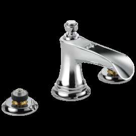 Brizo Rook(R): Widespread Lavatory Faucet with Channel Spout - Less Handles 1.5 GPM, 65361LF-PCLHP