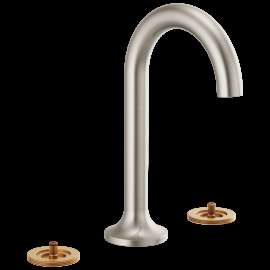 Brizo Odin(R): Widespread Lavatory Faucet - Less Handles 1.2 GPM, 65375LF-BNLHP-ECO