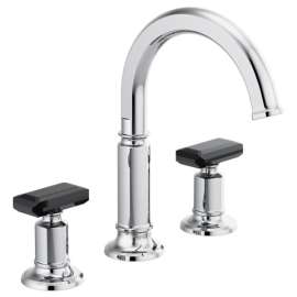 Brizo Invari(R): Widespread Lavatory Faucet with Arc Spout - Less Handles 1.2 GPM, 65376LF-PCLHP-ECO