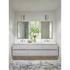 Brizo Invari(R): Widespread Lavatory Faucet with Column Spout - Less Handles 1.5 GPM, 65377LF-NKLHP