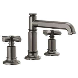 Brizo Invari(R): Widespread Lavatory Faucet with Column Spout - Less Handles 1.2 GPM, 65377LF-SLLHP-ECO