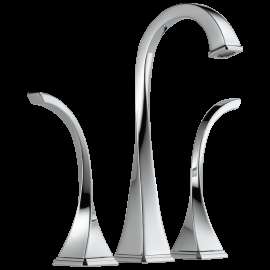 Brizo Virage(R): Widespread Vessel Lavatory Faucet 1.2 GPM, 65430LF-PC-ECO