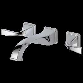 Brizo Virage(R): Two-Handle Wall Mount Lavatory Faucet 1.5 GPM, 65830LF-PC